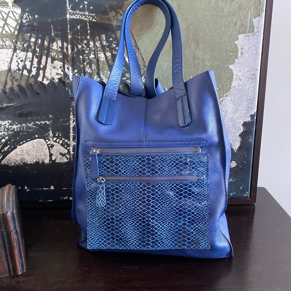 L.A.M.B. Handbags - Authentic Rare L.A.M.B Gwen Stefani Blue Tote